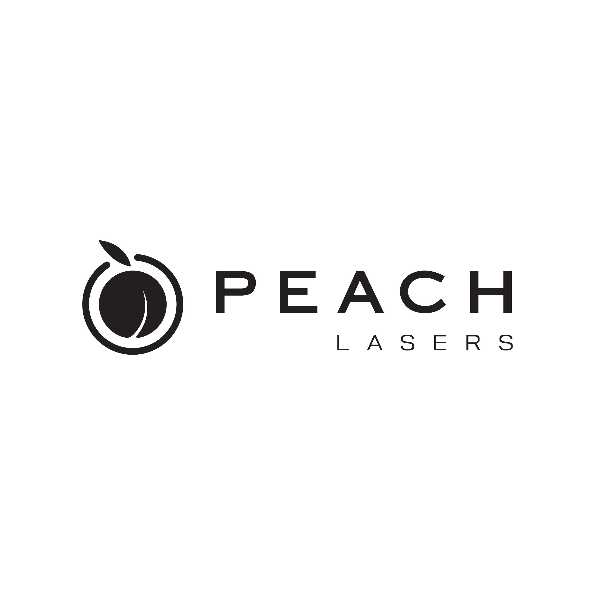 Peach Lasers YYC official logo